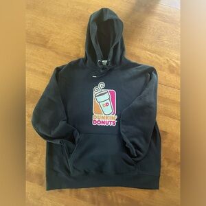 Women’s Dunkin Donut Hoodie with front pouch pocket.